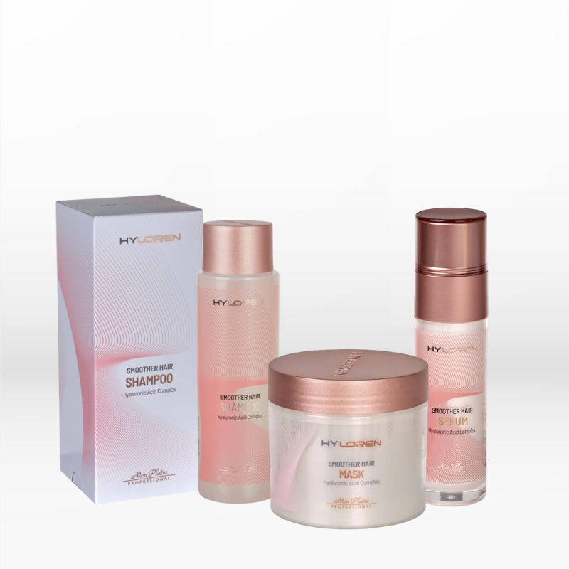 mon-platin-hyloren-smoother-hair-trio-σαμπουάν-500ml-μάσκα-500ml-ορός-50ml